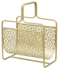 Portariviste in metallo color oro Trivola Glam - Mauro Ferretti