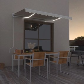 Tenda Automatica Con Sensore Vento E Led 350x250 Cm Crema /