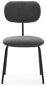 Set di sedie da pranzo nere 4 pz Dash - Marckeric