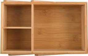 Organizer da bagno di colore naturale in bambù per cosmetici Isalys – MSV