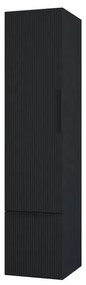 Colonna per mobile bagno Modula BADEN HAUS 1 cassetto 1 anta P 38 x L 35 x H 150 cm nero opaco