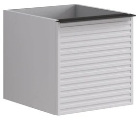 Base per mobile bagno Pixel 1 cassetto P 45.5 x L 40 x H 40 cm laccato opaco bianco