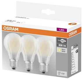 SET 3x Lampadina LED VINTAGE E27/7W/230V 2700K - Osram