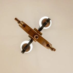 Brilagi - Lampadario a sospensione con catena TIMONA 2xE14/40W/230V faggio