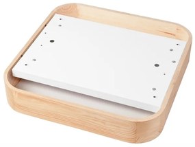 Plafoniera NATURAL SQUARE 4xE27/15W/230V 45x45 cm pino