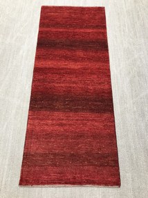 Loribaft Tappeto 80 x 200 Rosso (Iran) Annodato A Mano