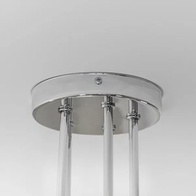 Lampadario a montaggio superficiale OXFORD 5xE27/15W/230V cromo lucido