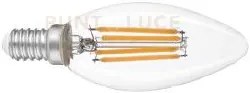 Lampadina led filamento attacco e14 candela 2.3w 485lm 3000k 35x125mm