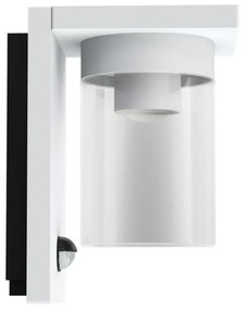 Applique Bianca IP54 con Base E27 e Sensore di Movimento - Serie RIGA Base E27