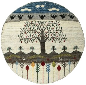 Gabbeh Tappeto 100x100 (Iran) Annodato A Mano