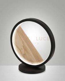 Pierre lampada da tavolo nera a led 3000k - 29w - 3160 lm touch dimmer