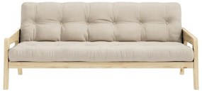 Divano letto beige 204 cm Grab - Karup Design