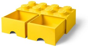 Contenitore giallo con due cassetti - LEGO®