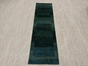 Loribaft Tappeto persiano 300x80 Verde (Iran) Annodato A Mano