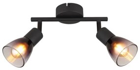 Globo 54312-2 - Faretto SATELLA 2xE14/25W/230V nero