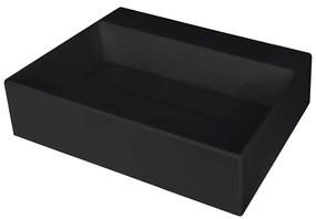 Deante CQR_NU5M - Lavabo da appoggio CORREO 40x50 cm granito/nero
