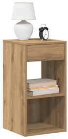 Comodini Con Cassetto 2 Pz Rovere Artigianale 35x34x66,5 Cm /