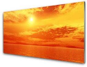 Quadro acrilico Il sole, il mare, il paesaggio 100x50 cm