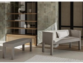 Panca beige in tessuto bouclé Sitta - Blomus