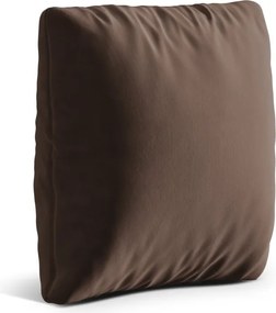Cuscino per divano marrone con rivestimento in velluto Kemi – Cosmopolitan Design
