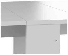 Tavolo da pranzo pieghevole con piano bianco 76x28 cm Papillon - TemaHome