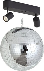 Lampada a sospensione retrò Discoball con LED a 2 luci e telecomando