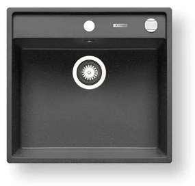 Pyramis 70007601 - Lavello cucina CAMEA 50x53 cm granito/nero