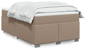Giroletto A Molle Con Materasso Cappuccino 120x190cm Similpelle /