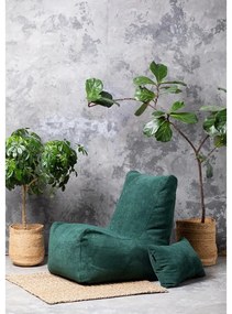 Puof a sacco grigio chiaro con rivestimento in bouclé Seat Lounge – SLOWDOWN