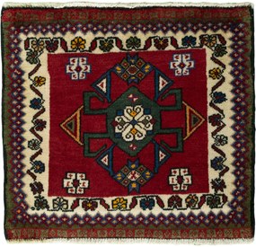 Shiraz Tappeto persiano 60x50 Rosso (Iran) Annodato A Mano