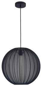 Lampadario a sospensione con filo SENSAI 1xE27/20W/230V diametro 40 cm nero