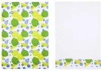 Set 2 strofinacci cucina limoni 50x70 cm cotone