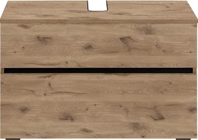 Mobile effetto rovere per lavabo da parete 80x55 cm Wisla - Støraa