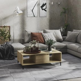 Tavolino Salotto Rovere Sonoma 103,5x60x35 Cm Legno Multistrato /