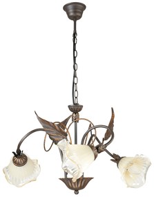 Lampadario Autunno Decorative Colore Marrone 40W Mis 60 x 80 cm