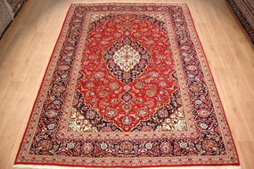 Kashan Tappeto 340 x 250 (Iran) Annodato A Mano