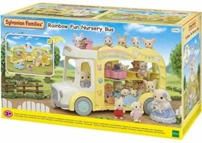 Accessori per Casa delle Bambole Sylvanian Families 5744 Rainbow Fun Nursery Bus