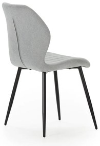 Set di sedie da pranzo grigio chiaro 4 pz Milu - Marckeric