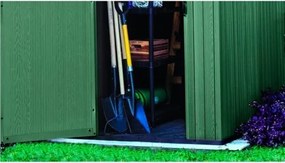 Casetta Da Giardino In Resina 125,8x184,5x205,1H Cm Darwin 4x6 Verde Keter