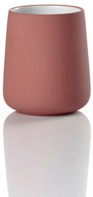 Tazza di terracotta rossa per spazzolini da denti Nova - Zone