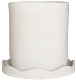 Nami Vaso per Piante w/Piattino Large White - OYOY Living Design