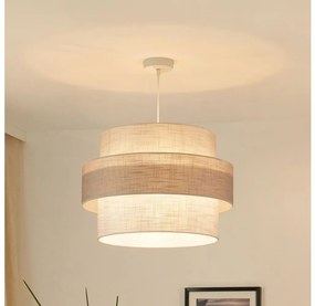 Brilagi - Lampadario a sospensione con filo DOVER SPACE 1xE27/15W/230V diametro 50 cm grigio/color crema