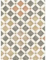 Cole & Son Carta da parati Zellige - Spice & Charcoal