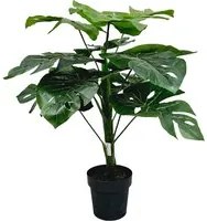 Pianta artificiale Filodendro Philodendron 100 cm con vaso in plastrica