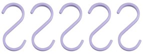 Set di 5 ganci viola in metallo appesi Hang-it - Mette Ditmer Denmark