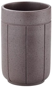 Portaspazzolino grigio scuro in poliresina Kua – Blomus