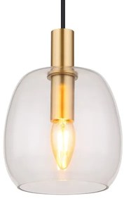 Globo 15789HM - Lampadario a sospensione con filo GARRI 1xE14/40W/230V diametro 16 cm ottone