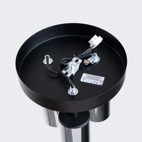 Sollux SL.1369 - Faretto WINX 3xGU10/10W/230V nero/cromo