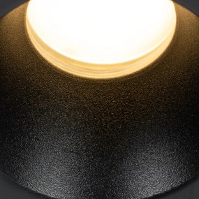 Set di 12 faretti da incasso moderni neri GU10 35 mm IP44 - Dept