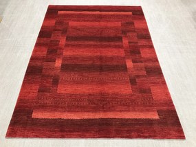 Loribaft Tappeto 210 x 290 Rosso (Iran) Annodato A Mano